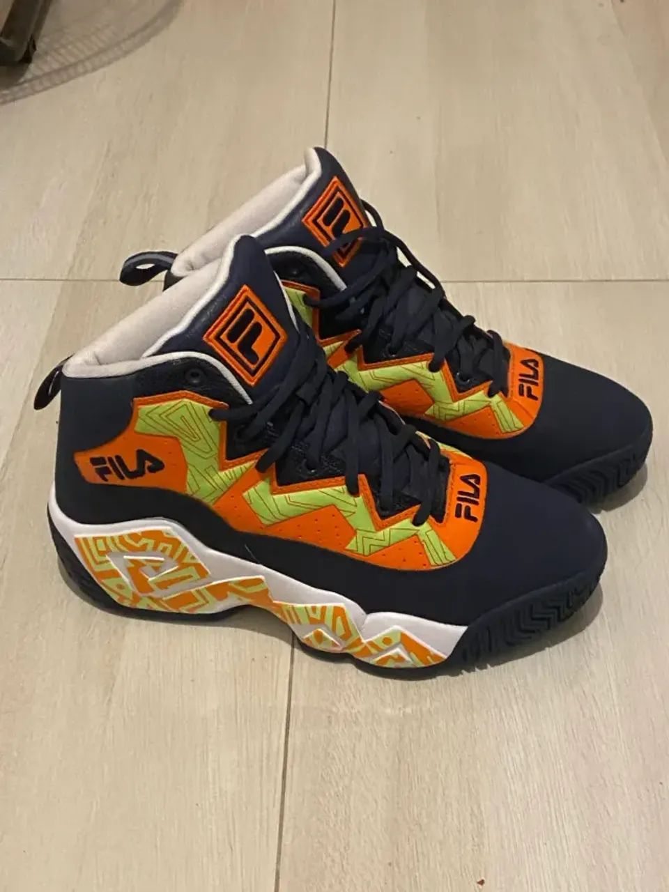 Tênis de basquete Fila MB Jamal Mashburn white Novo - Foto 3