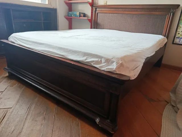 Cama de Casal com cabeceira em vime - Foto 3