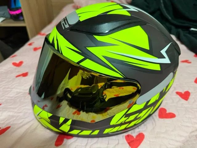 Capacete LS2 FF358 Rapid - Verde/Cinza/Preto - Foto 2