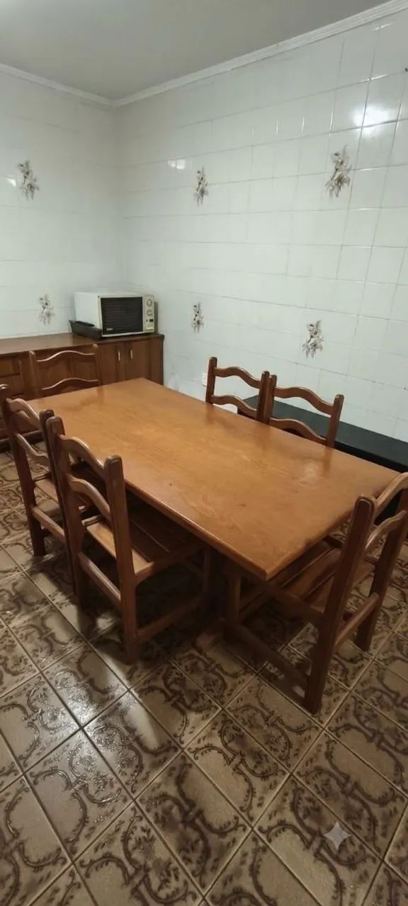 Mesa de jantar - madeira maciça  - Foto 3
