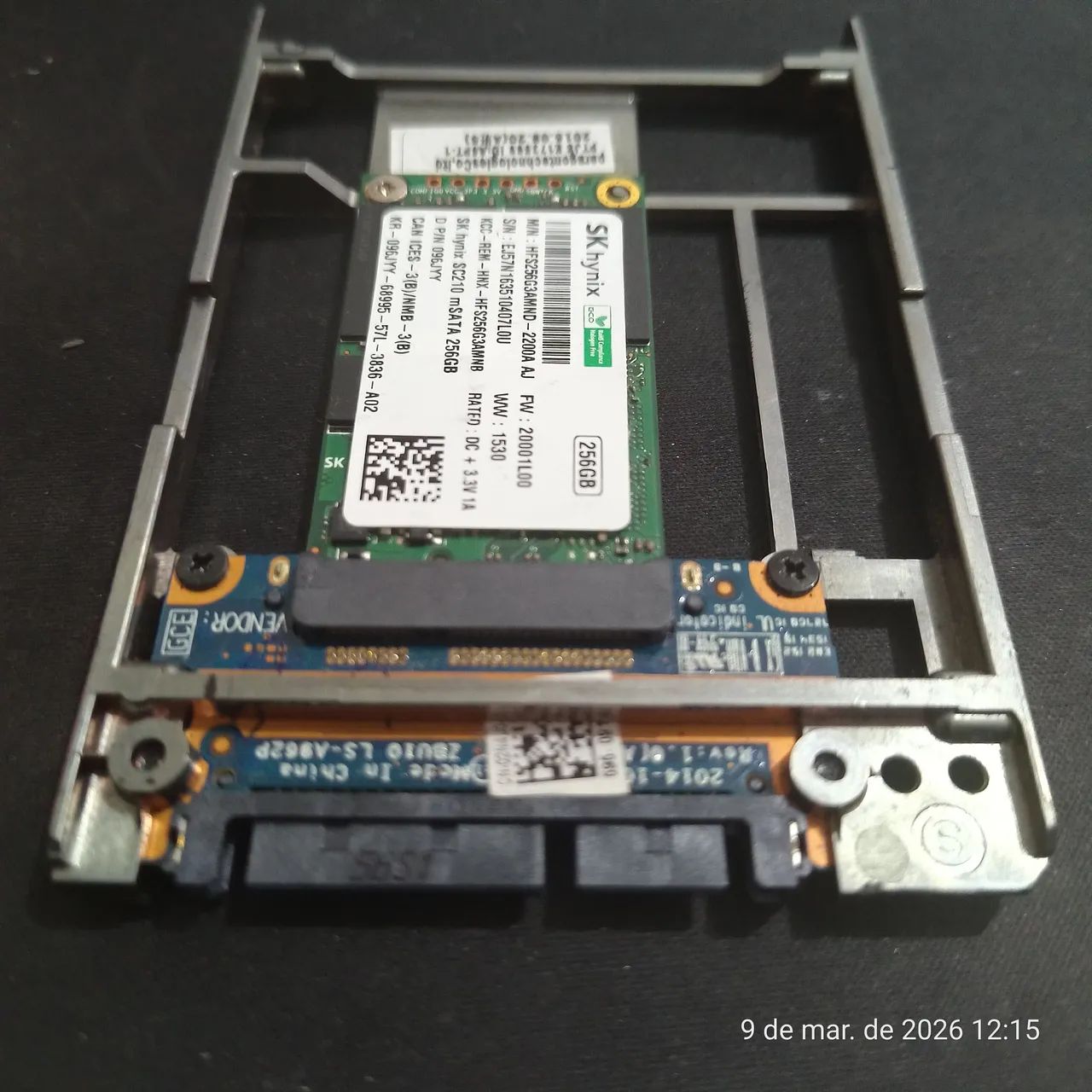 SSD Msata 256GB da SkHynix  - Foto 2