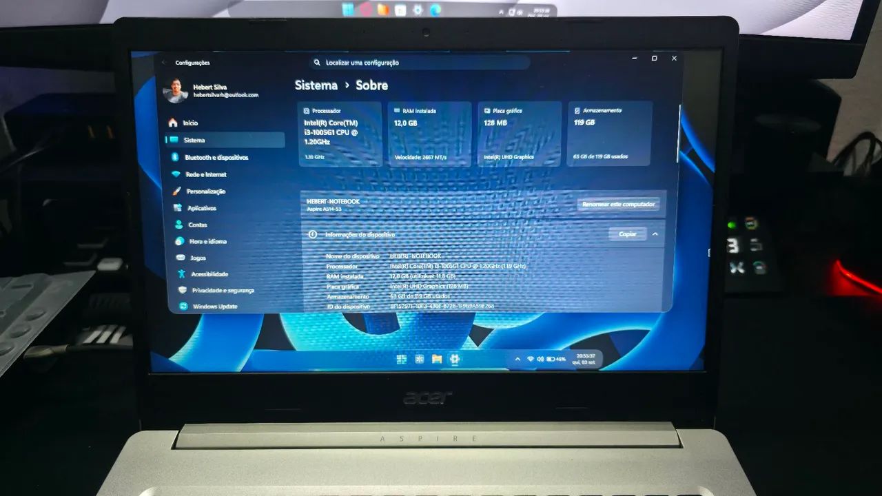 Notebook Acer Aspire 5 A514-53 - Foto 3