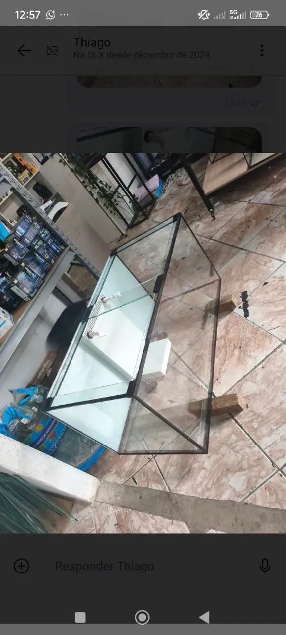 Aquário 275 litros com bota 