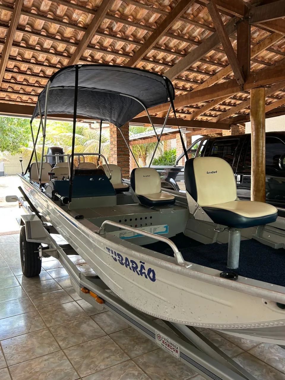 Lancha levfort apolus 600 (270 horas de uso) motor 60hp - Foto 4