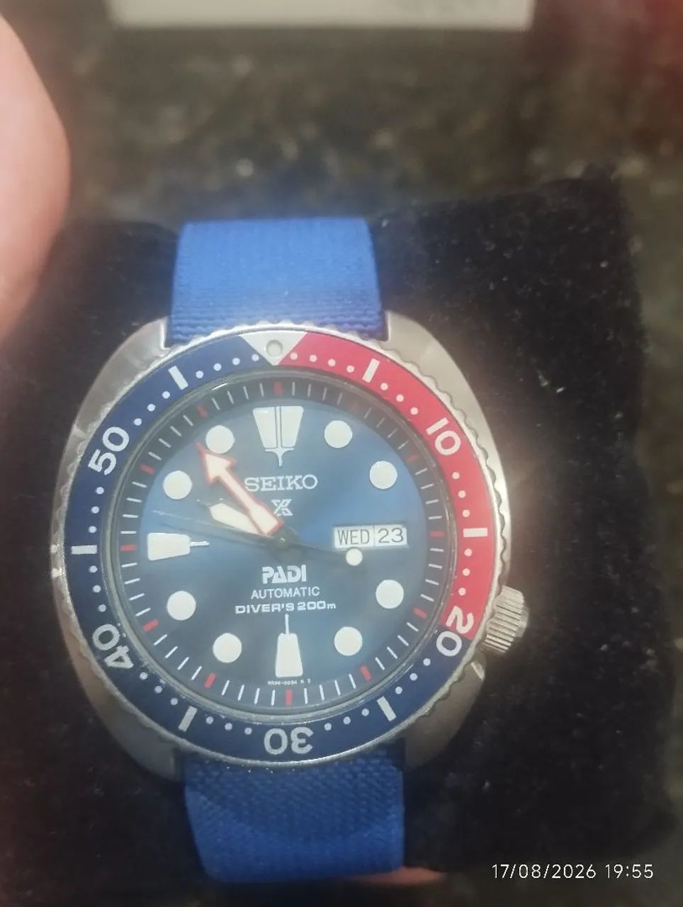 Relógio Seiko Turtle PADI Pepsi 200m