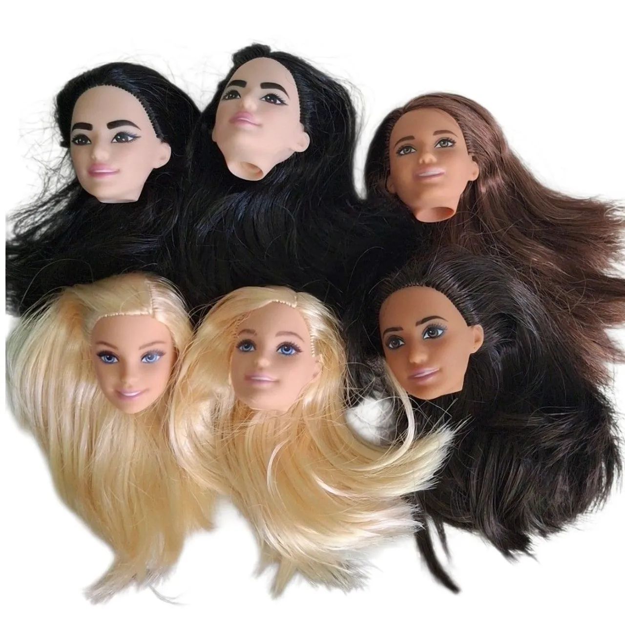 Lote cabeças barbie 