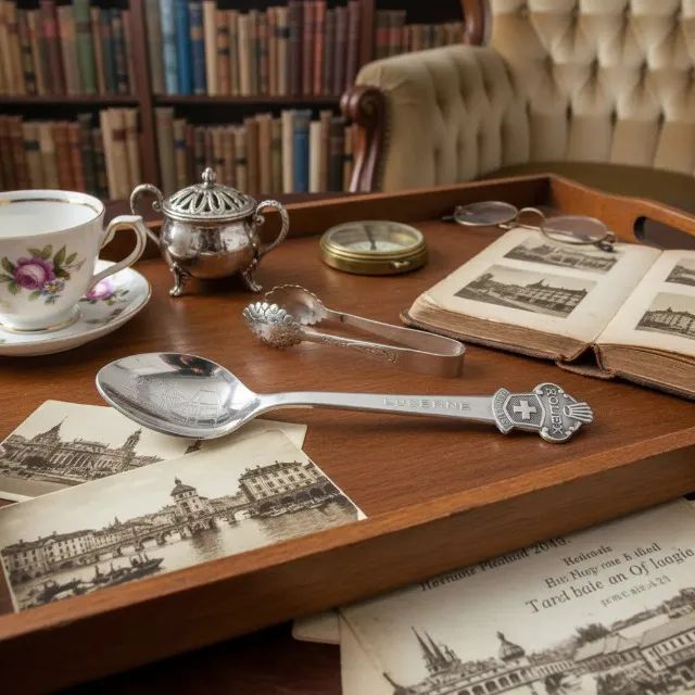 Colher de Chá Vintage Rolex Bucherer Switzerland - P/ Colecionador - Oferta 10% OFF - Foto 2