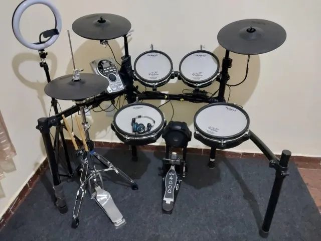 Roland V-Drums TD-15KV Completa + Máquina de Chimbal e Pedal DW 4000 | Excelente Estado - Foto 3