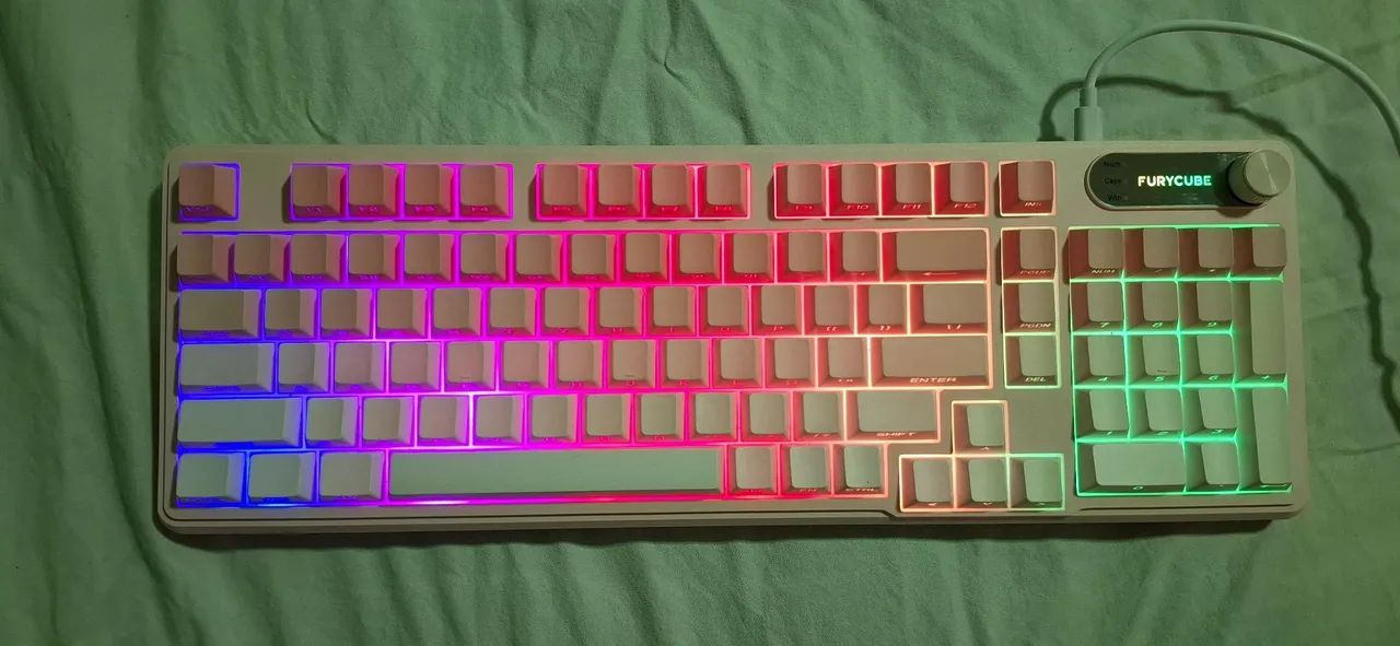 TECLADO ROSA GAMER RGB