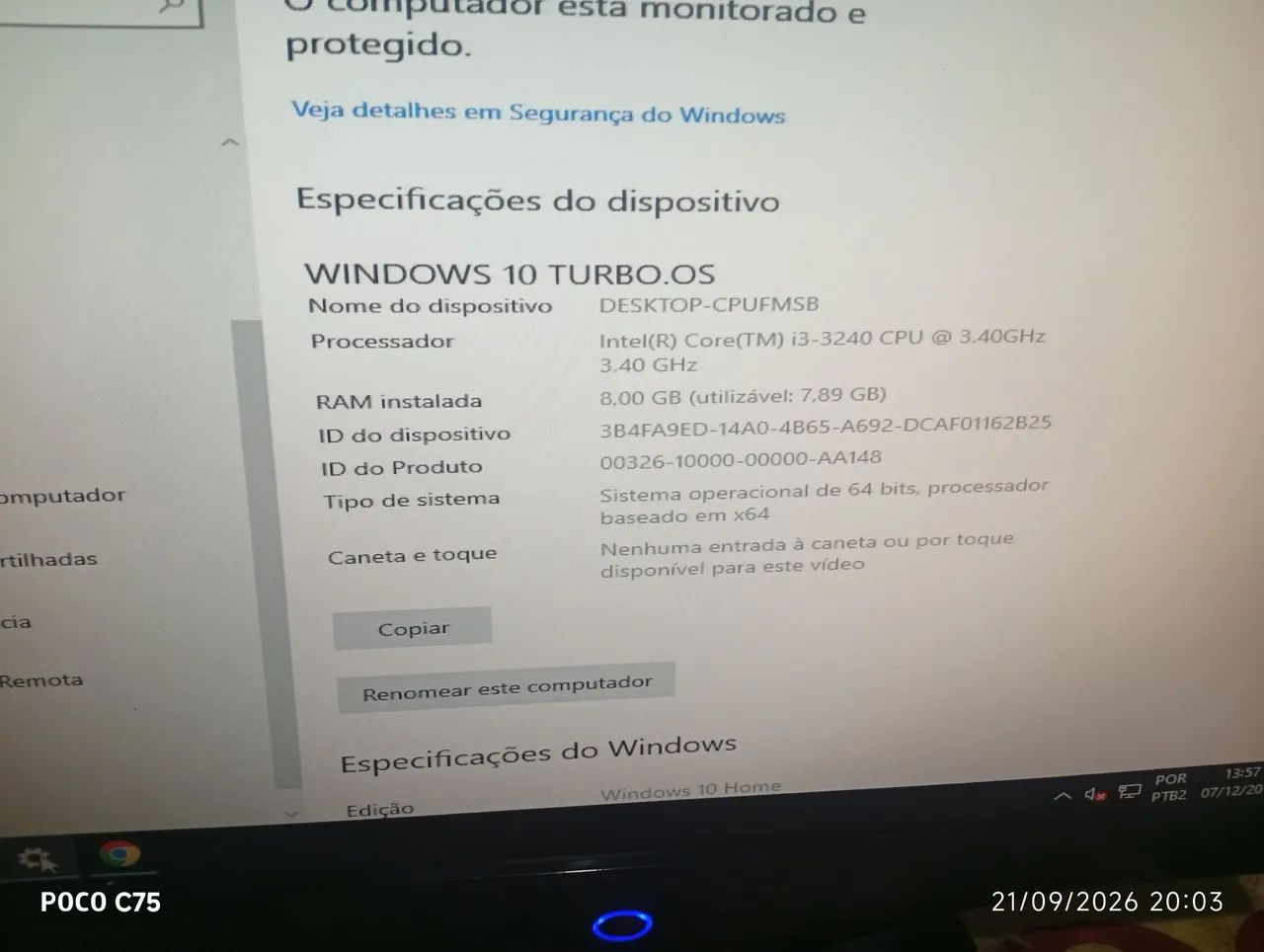 Cpu competo core i3 /monitor17 - Foto 2