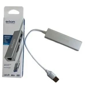 Hub dock de expansão Usb tipo C 5 em 1 internet -