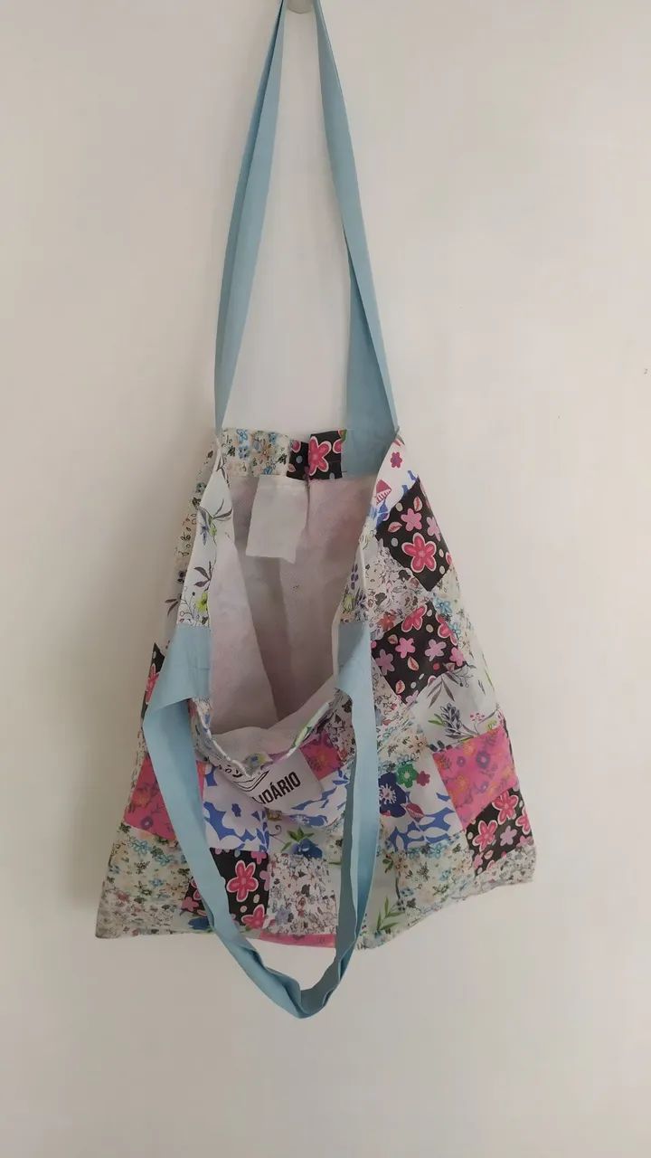 Bolsa de tecido em retalhos  - Foto 4