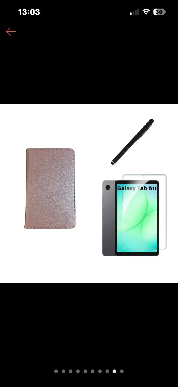 Kit Capa Giratória + Película + Caneta