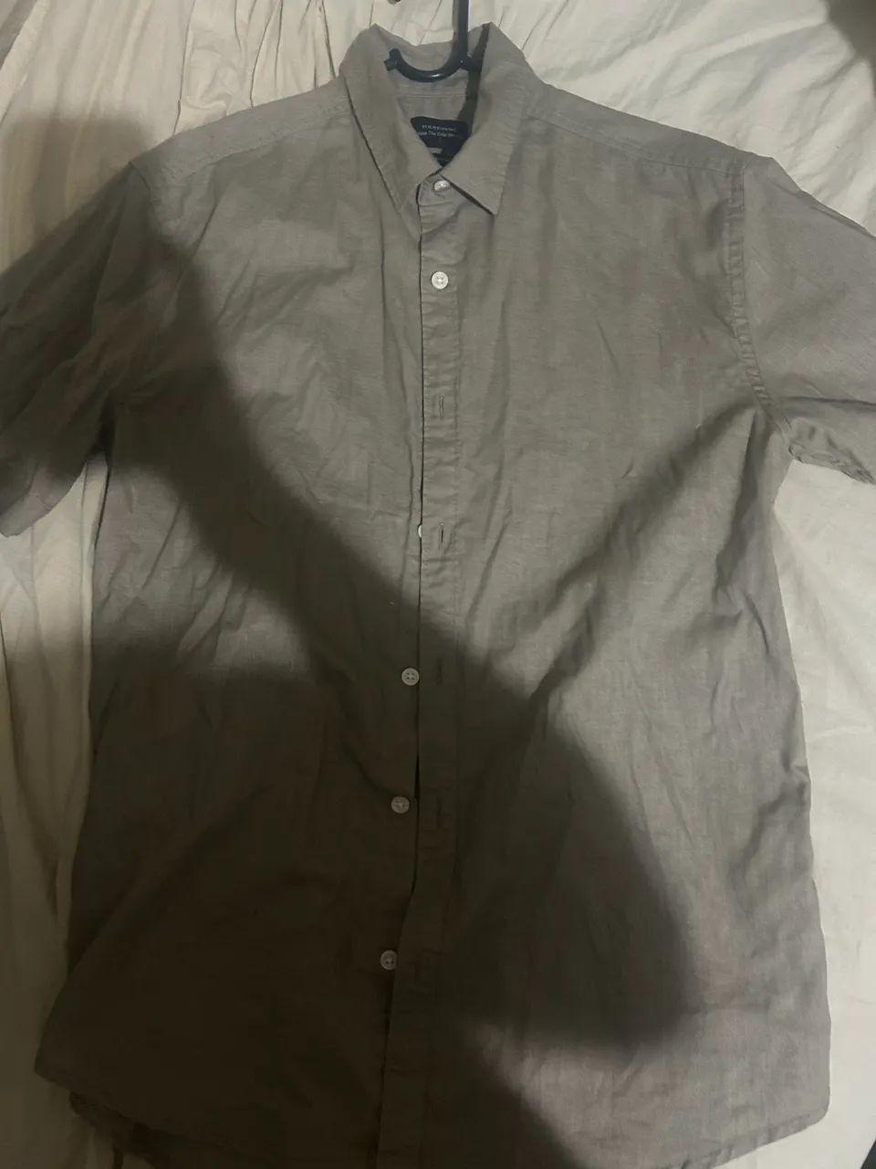  camisa manga curta, em linho. Nova. - Foto 4
