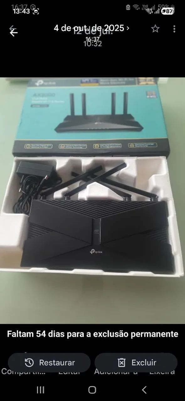 Tp-link AX50 3000 wifi 6 potência e alcance 