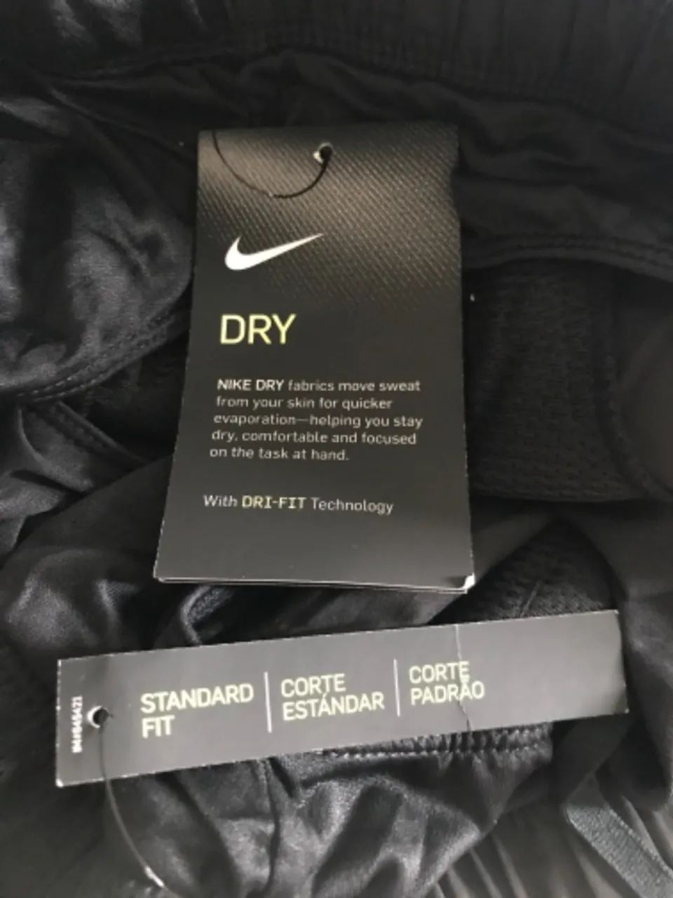 Short NIKE Dri-Fit 9 Preto TAM XL (GG) Com Forro e Bolsos Laterais - Com Etiquetas Novo. - Foto 3