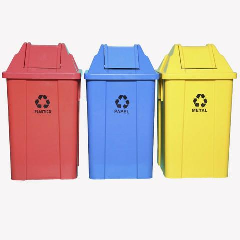 05 Lixeiras Seletivas Papel, Plastico, Metal, Vidro, Orgânico R$ 799,00 por R$ 499,00 - Foto 2