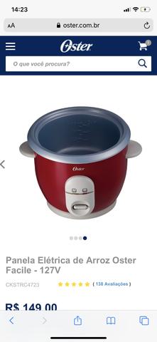 Panela Elétrica de Arroz Oster Facile - 127V