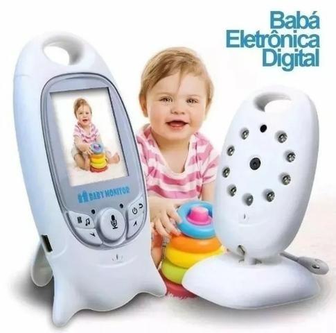 Babá Eletrônica Câmera Sem Fio Visão Noturna Lcd Digital 2p