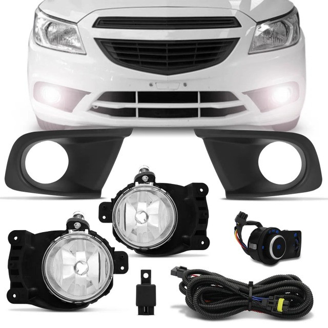 Kit Farol de Milha P/ Todos os Carros - Volkswagen Gol / Fiat Palio / Hyundai Hb20 - Foto 2