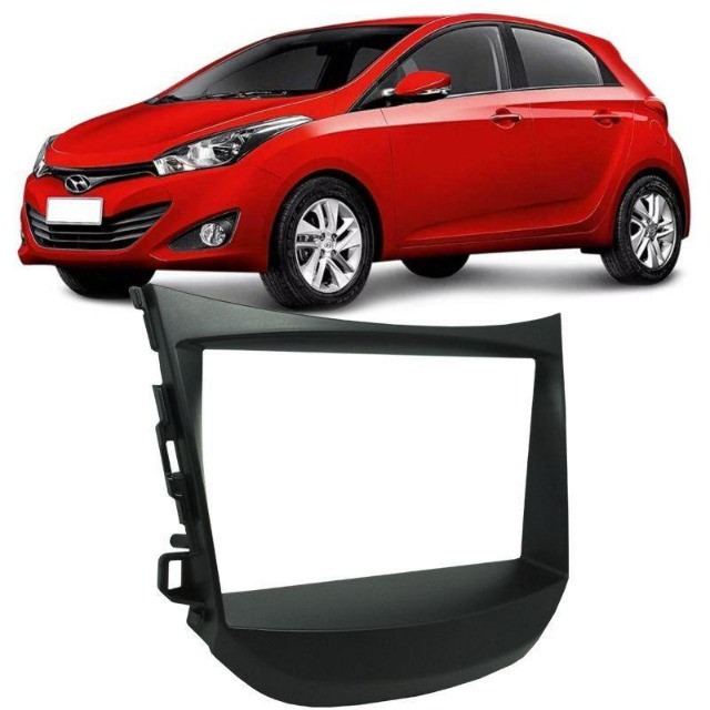 Moldura Painel Alta Qualidade 2din Central Multimídia Dvd - Hyundai Hb20 / Hb20s / Hb20x