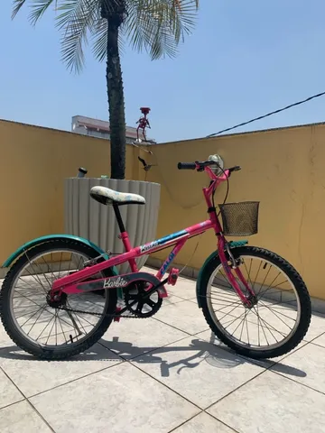 Bicicleta Infanto Juvenil Caloi Barbie Aro 20 - Quadro Aço - Rosa