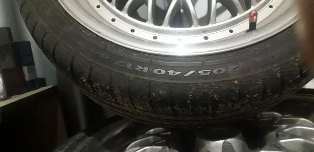 Rodas BBS aro 17 multifuro com pneus Pirelli P 7 - Foto 3