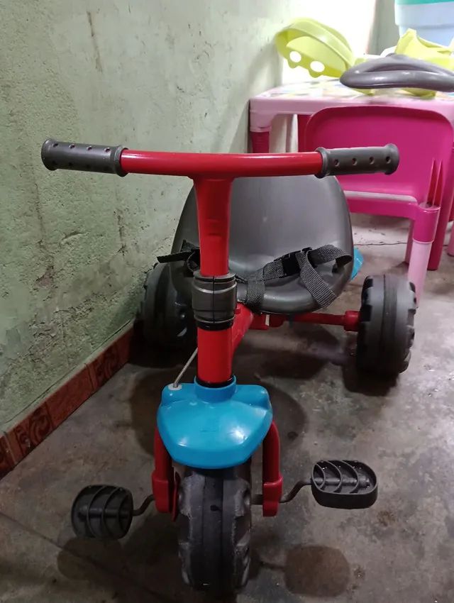 Triciclo Infantil Bandeirante Smart Plus - Vermelho+Verde