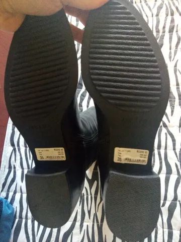 Bota couro legítimo Arezzo cano longo tamanho 35 - Foto 3