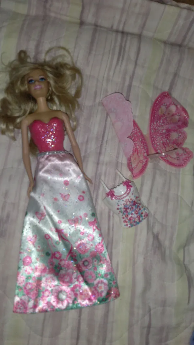 Jogo Cama Menina Barbie 100% Algodão 3 Peças 150 Fios Mattel