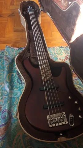 Baixo Elétrico 5 cordas Ativo Ibanez Ergodyne EDB555 + Hard Case