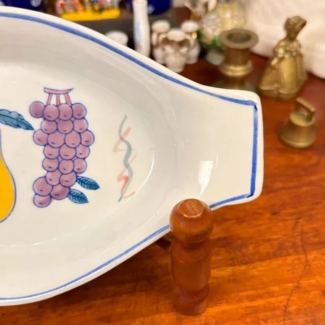 Pequena travessa delicadamente pintada à mão - Foto 5