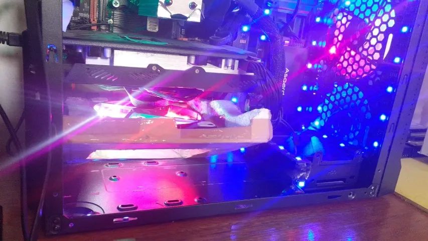 Gabinete Gamer , Lateral Acrilico, Preto seminovo. Aigo Beyond 3 U3, Mid-tower - Sem fans. - Foto 5