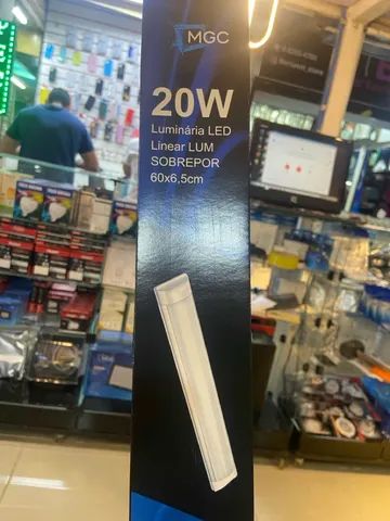Lâmpada linear 18w 60cm 6500 (loja)  - Foto 2