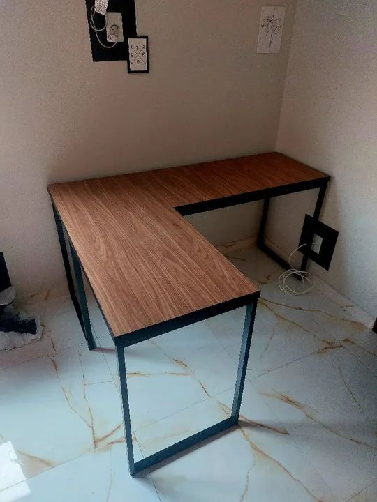 Mesa em L estilo industrial  - Foto 5