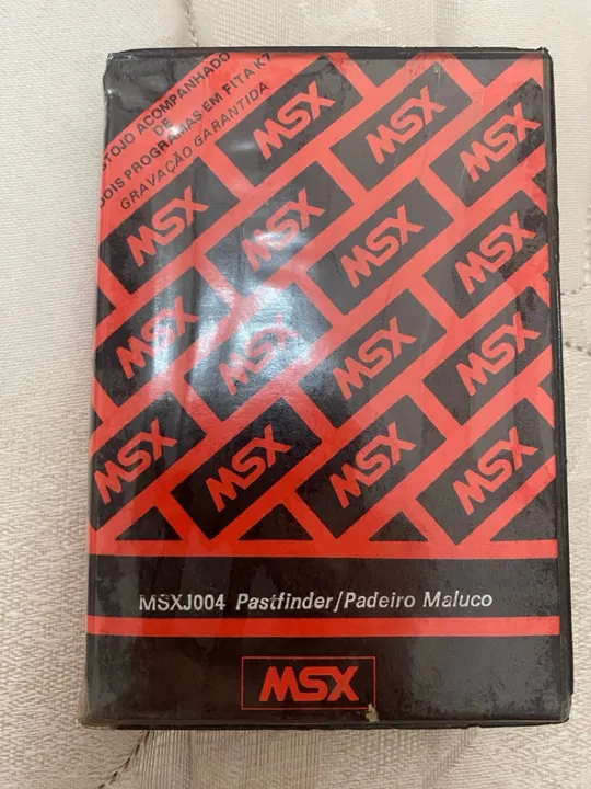 Jogo MSX Pastfinder/Padeiro maluco - anos 70/80 na caixa sem uso 