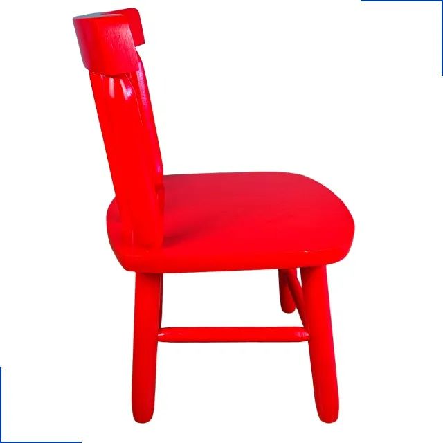 Cadeira Cadeirinha Infantil Colorida de Madeira Eucalipto Resistente DISA - Foto 2