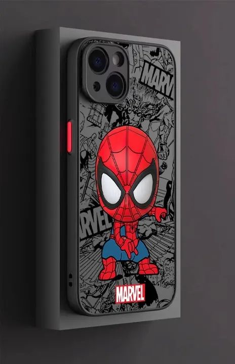 Capinha Case Para iPhone 15 Homem Aranha Marvel Silicone