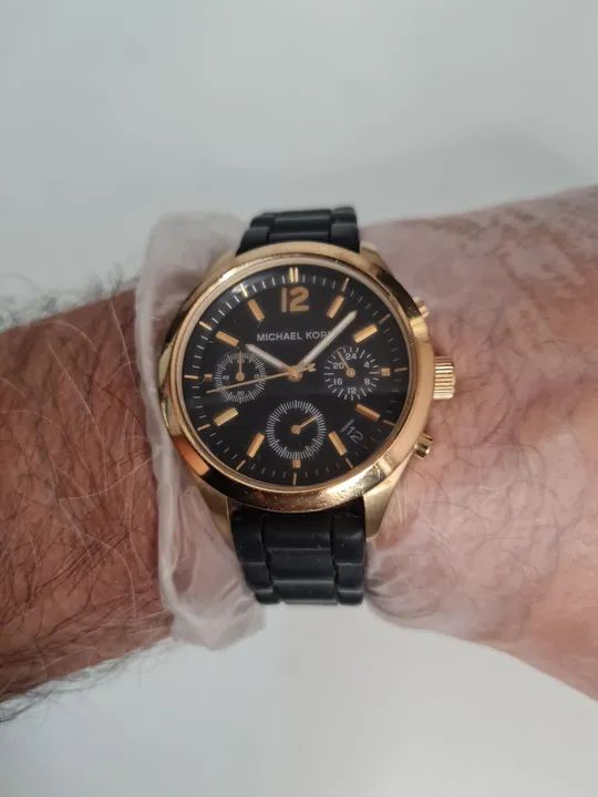 Relógio Michael Kors Jet Black MK5408 - Foto 5