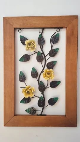 Quadro moldura com galho de rosas  - Foto 3