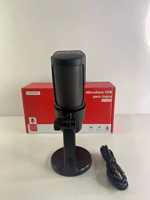 Microfone Gamer Condensador De Mesa Rgb Usb Tomate Mt-1070R   - Foto 5