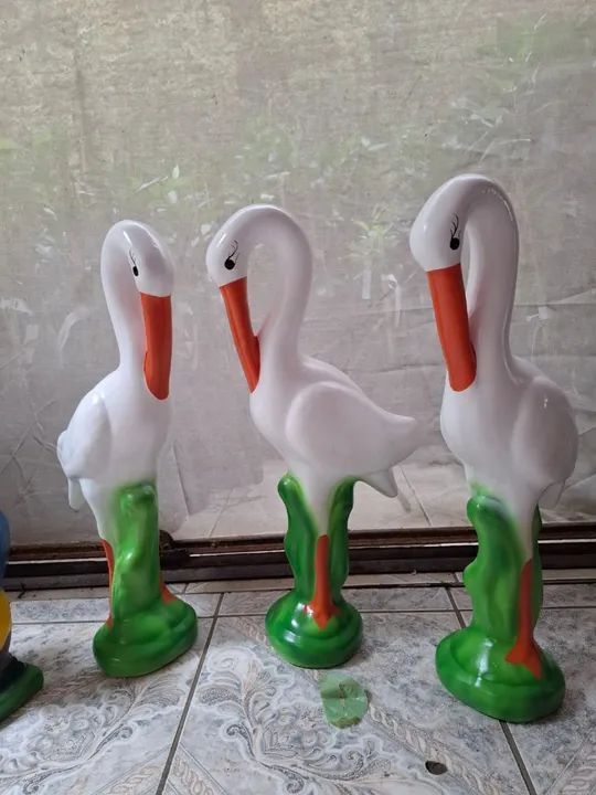 Artesanato em cerâmica branca envernizado  - Foto 5