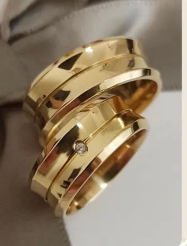 Alianças Concova 10mm Forro Pedras 