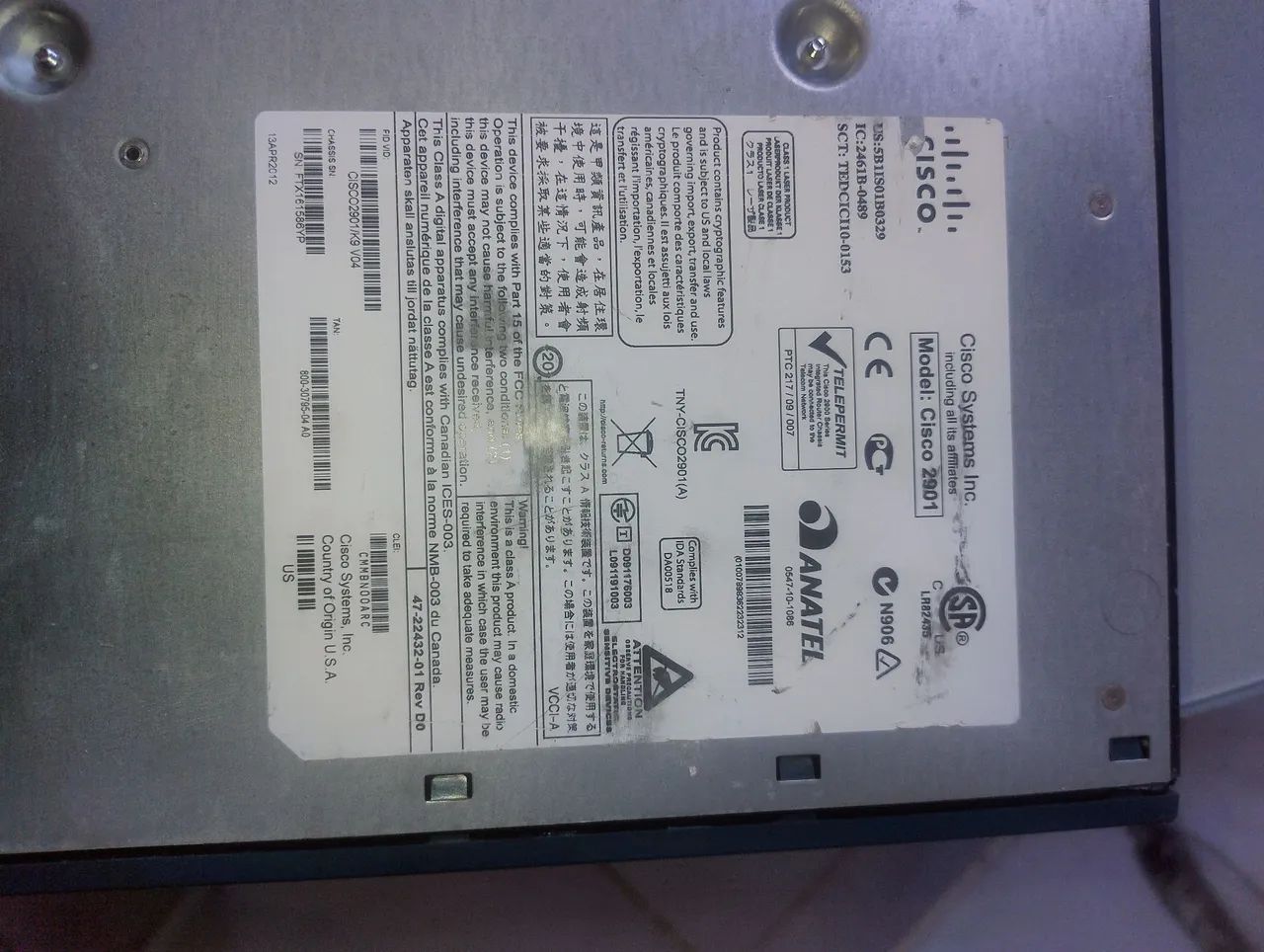 Roteador cisco 2900 e modelo 1905 - Foto 2