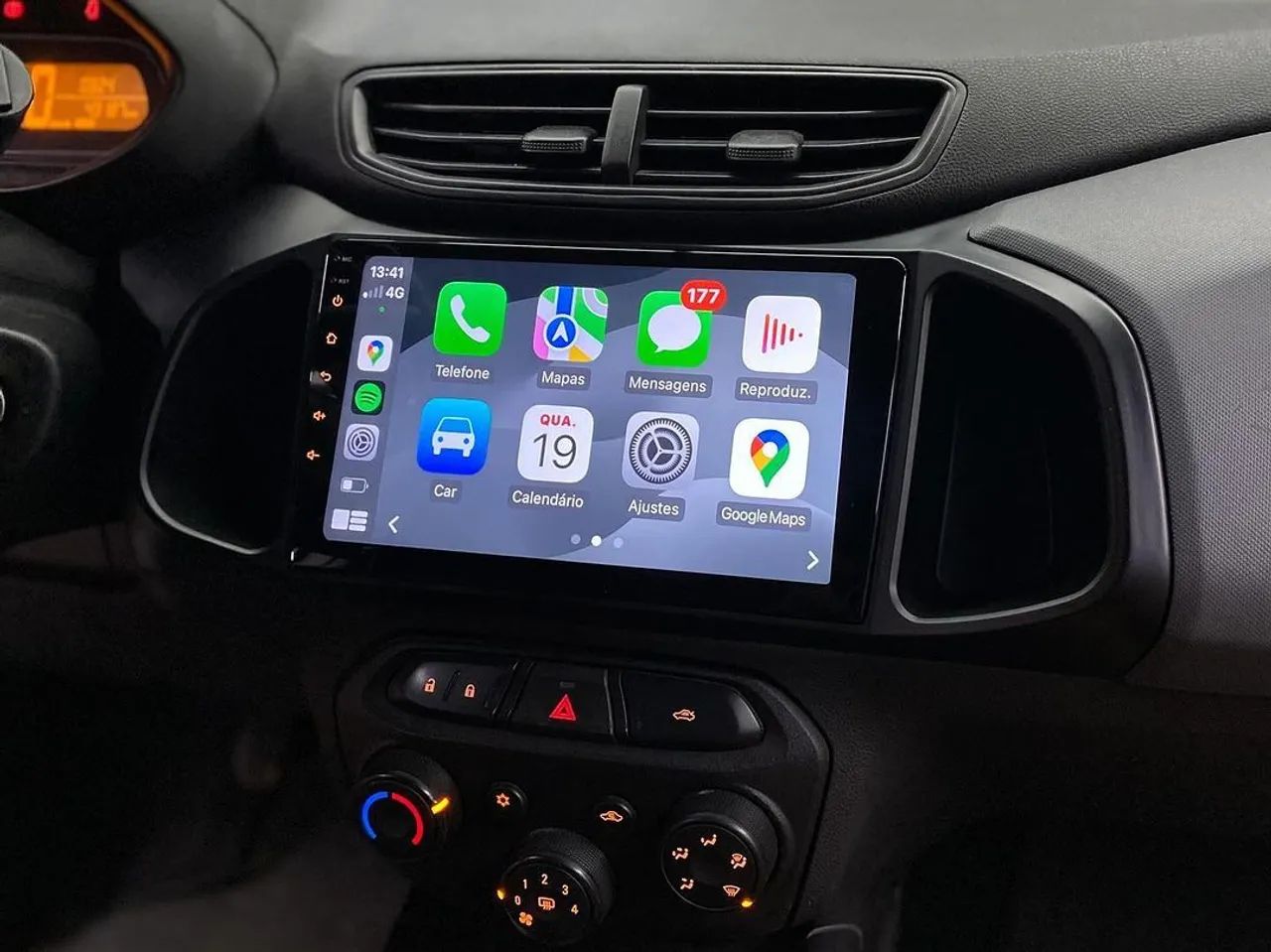 Multimídia 9 polegadas Carplay sem fio Chevrolet Onix cobalt  spin - Foto 3