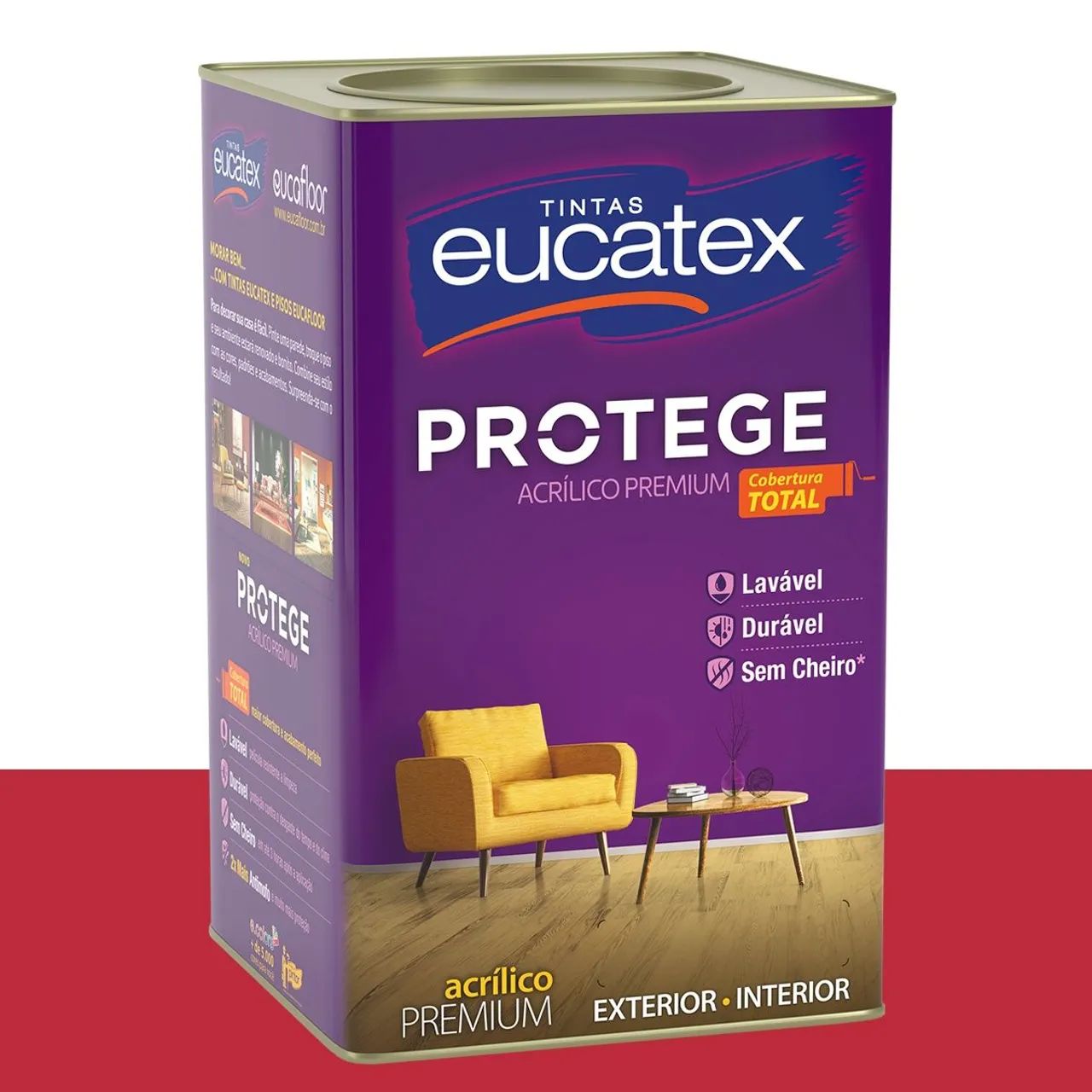 Tinta Acrílica Acetinada Eucatex Vida Intensa 16 L