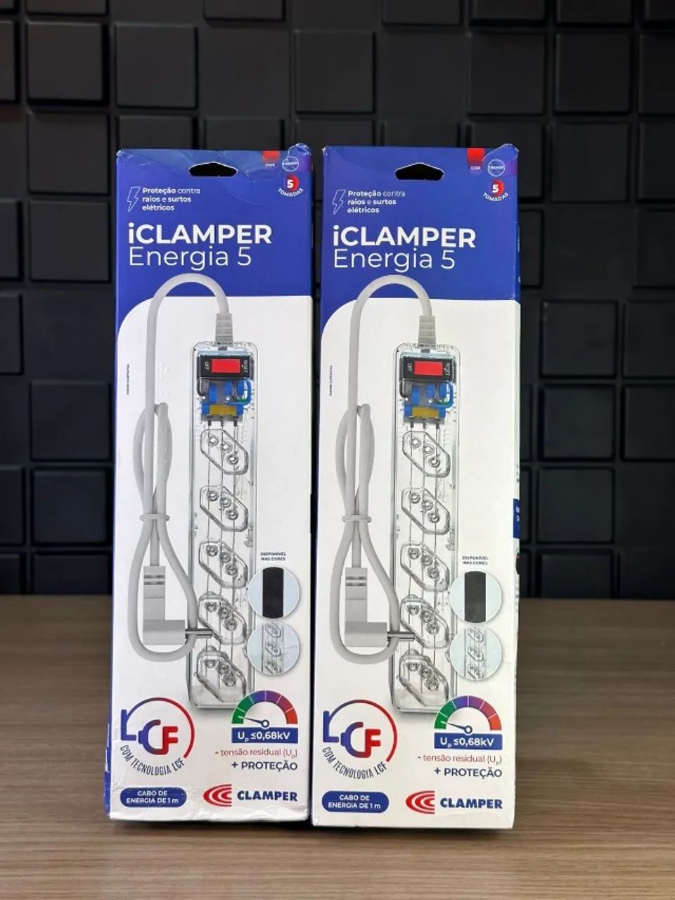 Filtro de Linha iClamper 5 Tomadas  DPS, Proteção contra raios e surtos elétrico