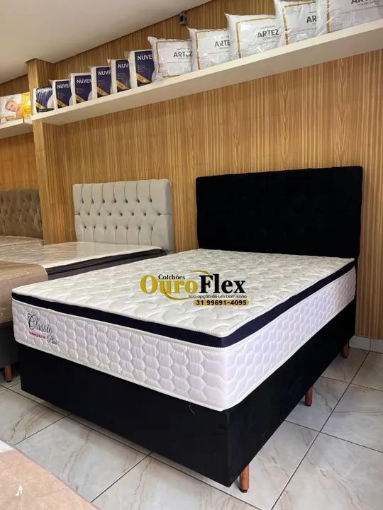 Colchão molas ensacadas Classic Plus  + Box Casal  - Foto 3