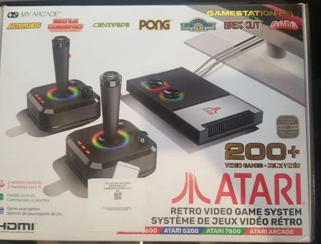 Atari Gamestation Pro My Arcade Retro Console 2 Joysticks 200+ Games