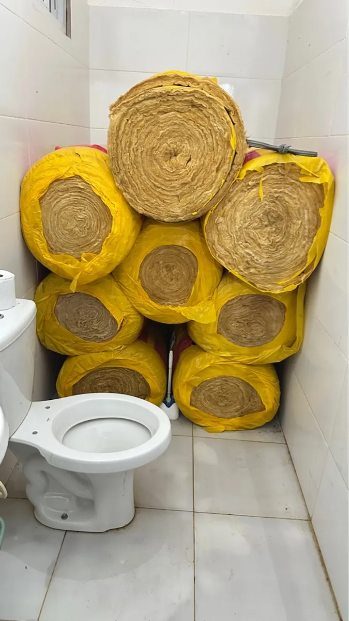 Lã de vidro vidro Manta pra GESO cartonado anti acústico anti incendio